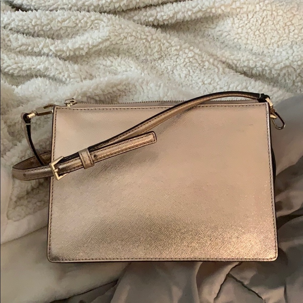 Kate Spade Rose Gold Crossbody Purse - Picture 2 of 2